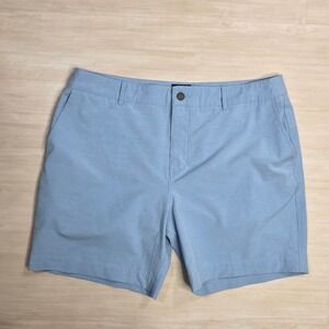 Faherty Brand All Day Shorts Mens Size‎ 36 Light Blue Recycled Polyester Blend